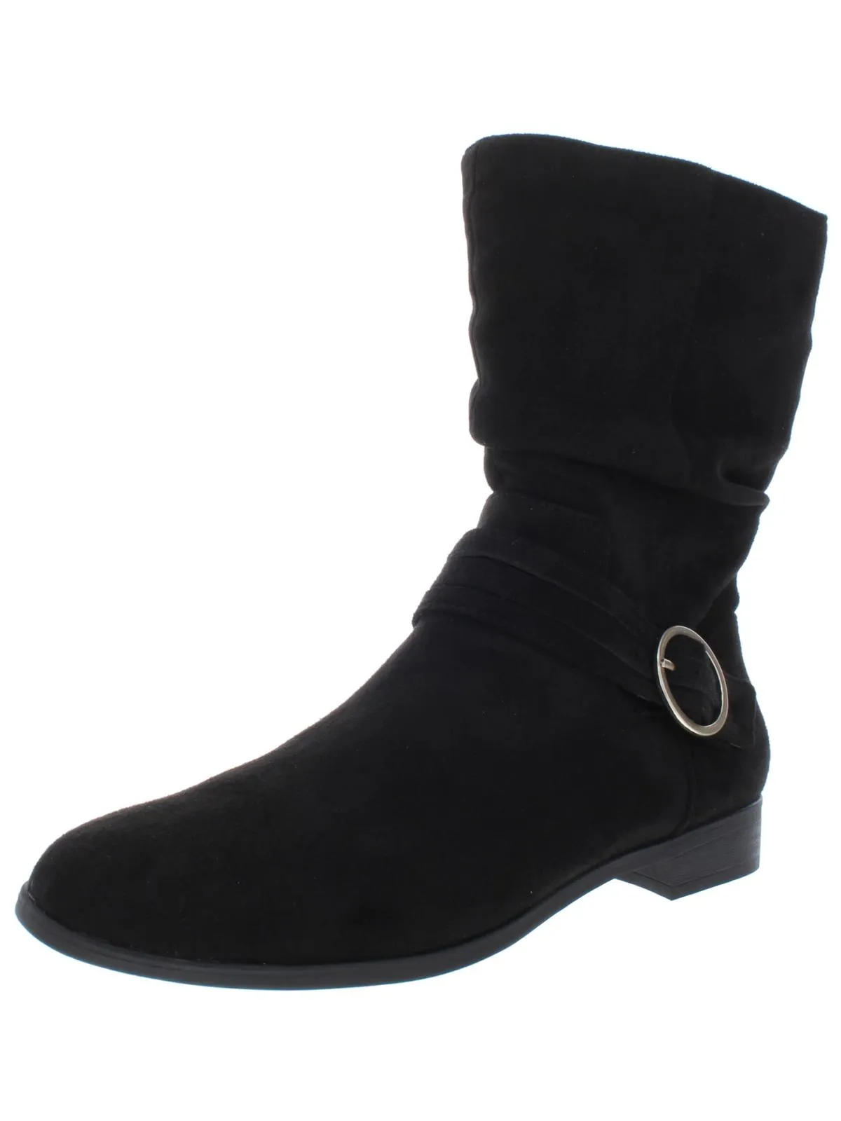 Ripple Womens Faux Suede Slouchy Booties Sturdy Construction