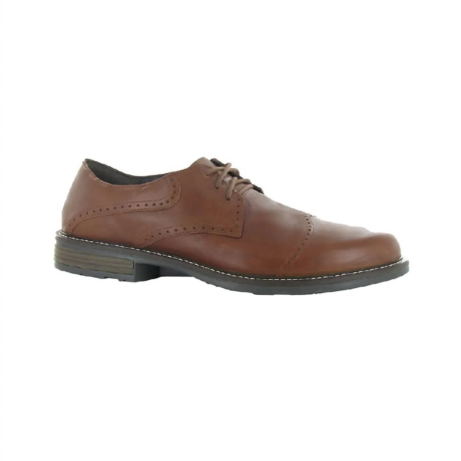 Classic Appeal Flexible Build Men's Leader Shoes - Medium In Chestnut