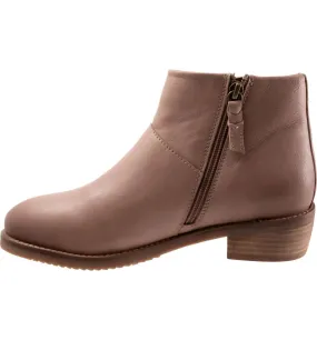 Secure Hold Supportive Fit Roselle Ankle Bootie In Stone Leather