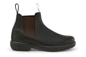 Slip Resistant Hiking Trails Slip Resistant Sole Rossi 303 Endura Brown Leather Chelsea Boots