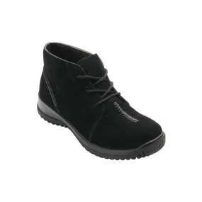 Women's Krista Suede Ankle Boot In Black Anti   Bacterial Terrain Tested
