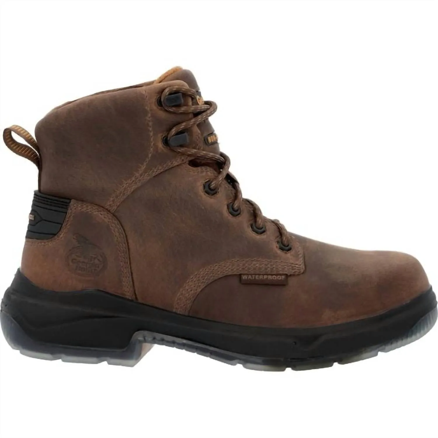 Quick Dry Technology Mountain Side Men's Flxpoint Ultra Waterproof Work Boot In Brown