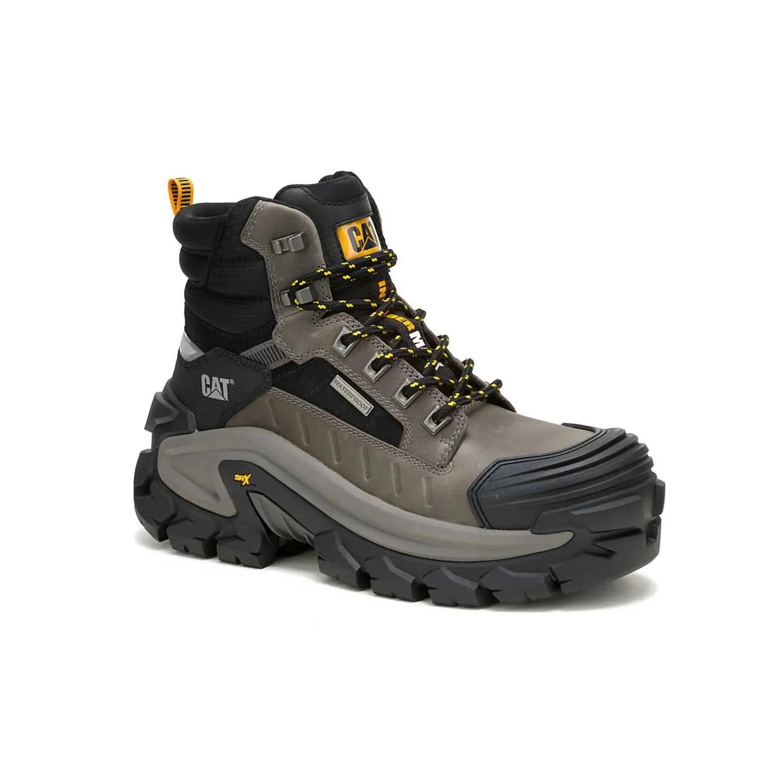 Men's Invader Max Waterproof Composite Toe Work Boot In Gargoyle Dance Edge
