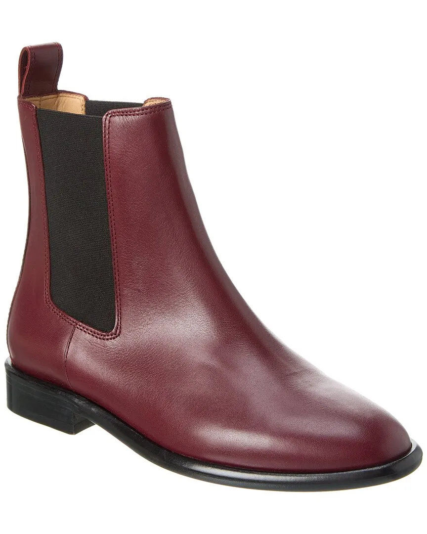 Isabel Marant Galna Leather Bootie Simple Look