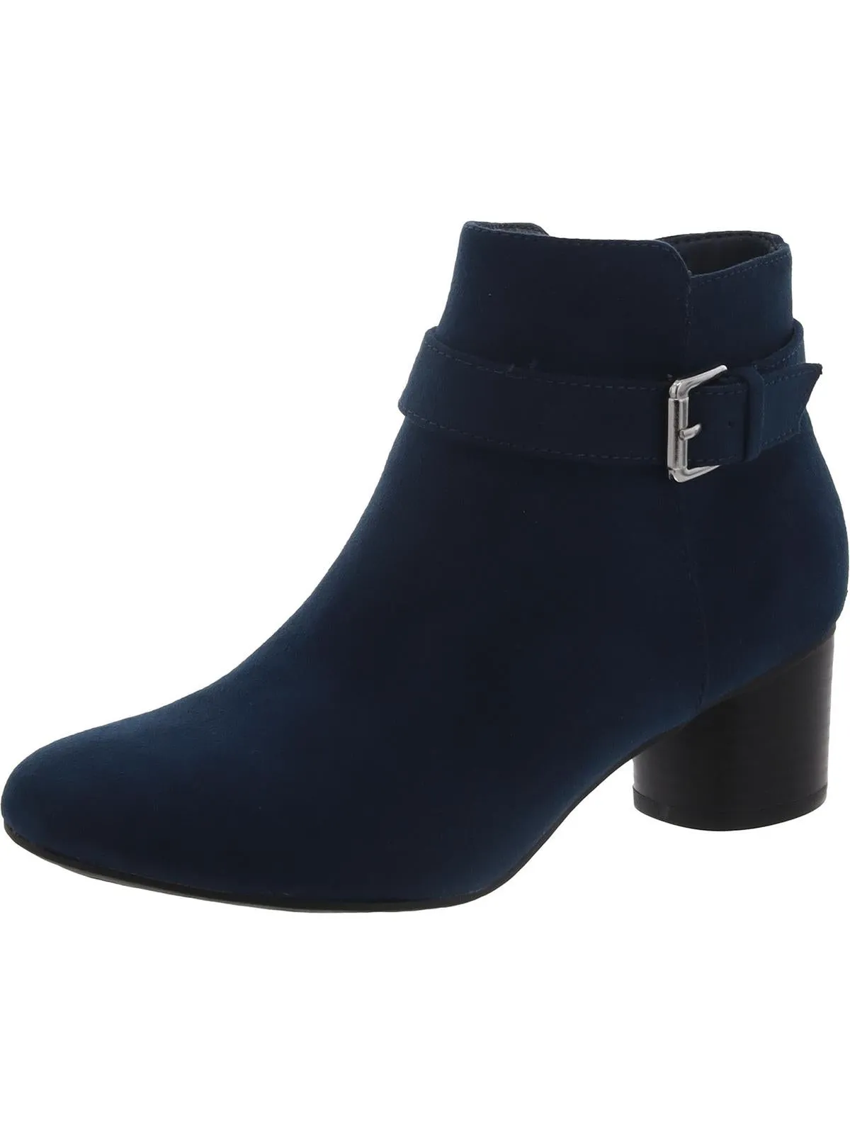 Ariella Womens Faux Suede Ankle Booties Eco Material Functional Minimalist Work Ready