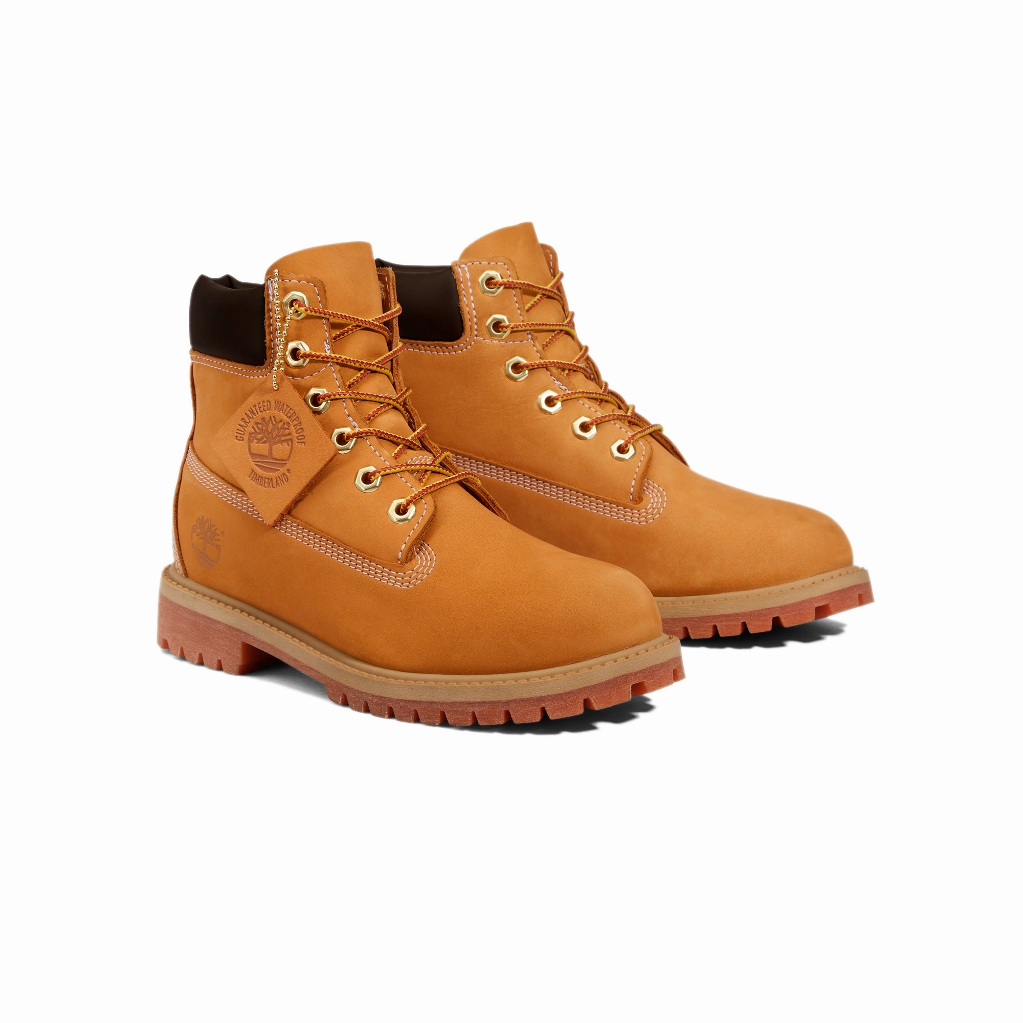 Timberland Kids Premium 6 Inch Lace Up Boots All Terrain Comfort