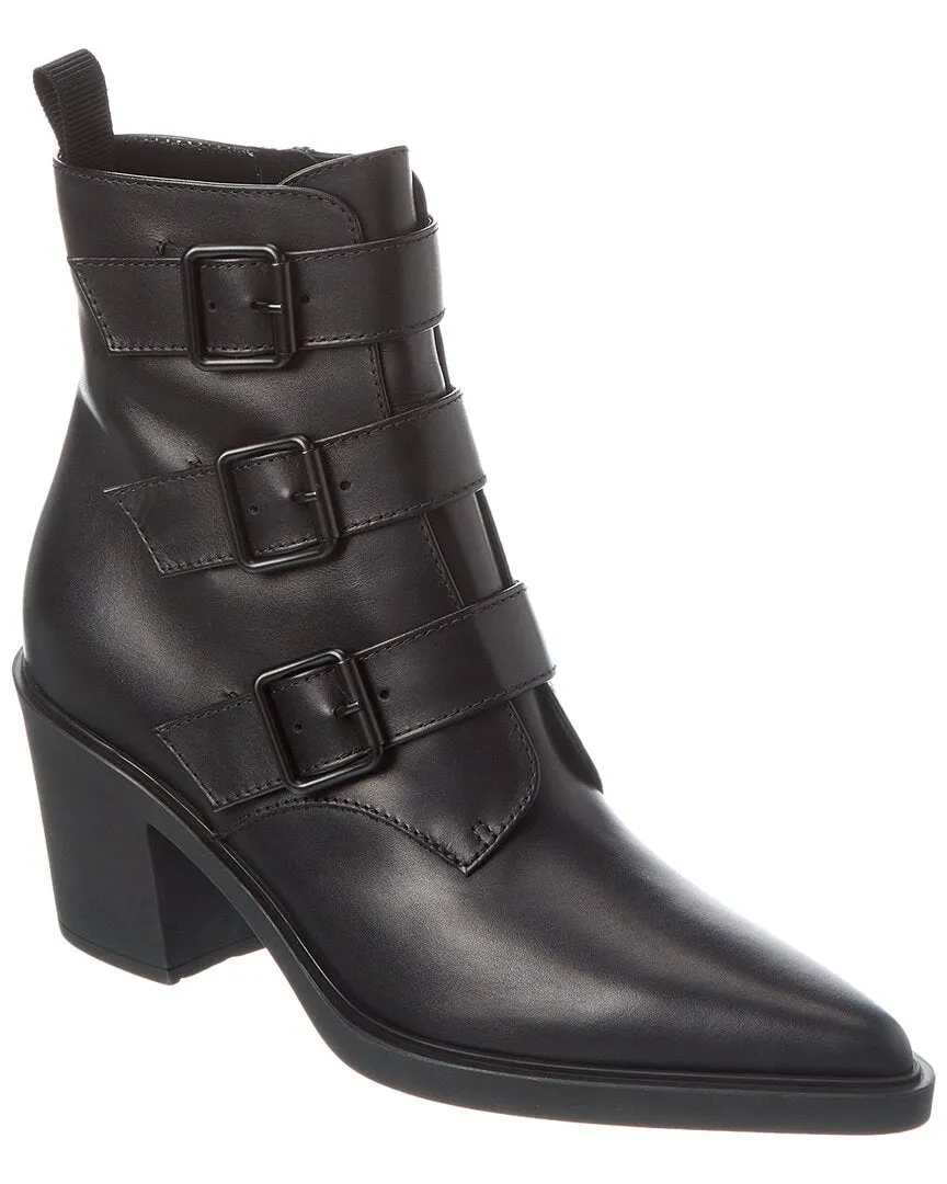 Gianvito Rossi Reem 60 Leather Bootie Stretchable