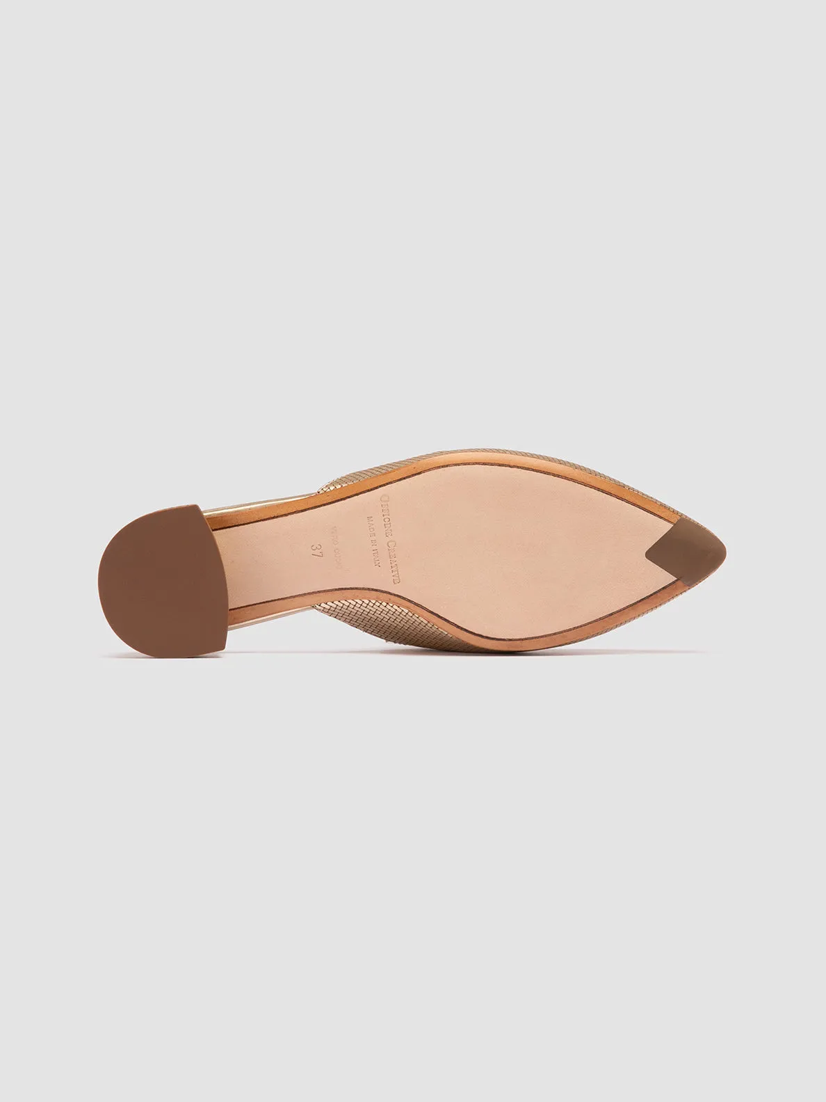 Functional Design SAGE 106 - Gold Leather Mule