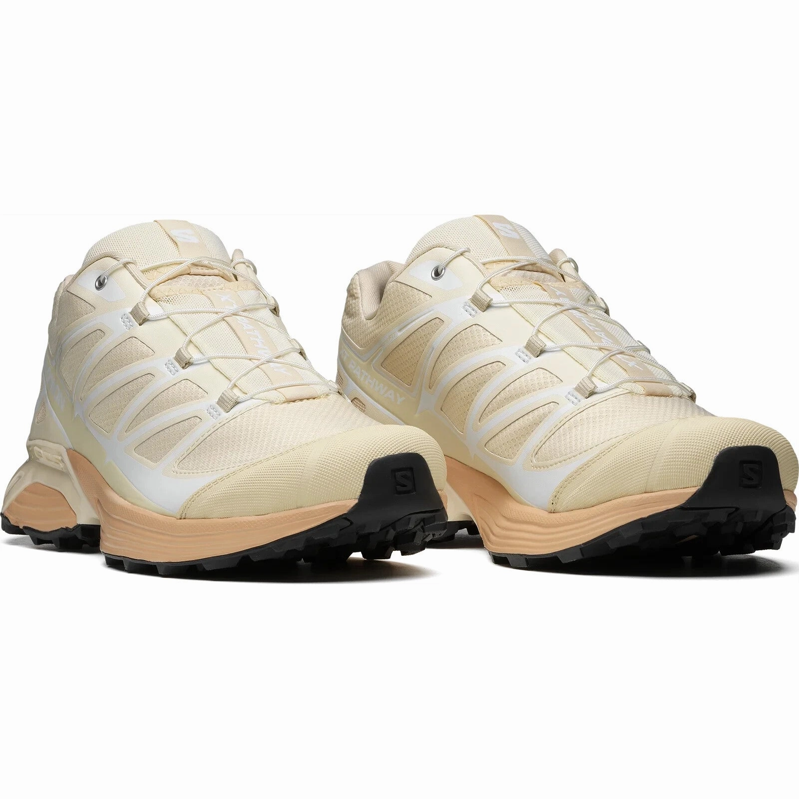 Abrasion Resistant Reinforcement Stability Pods Salomon XT-Pathway L47289500 Sneakers Women's 8 Beige Sportstyle Shoes RHS4577