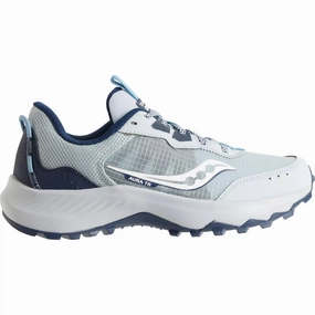 self - esteem Multi Density Insoles Saucony Aura TR S10863-115 Sneakers Women's 6.5 Gray Trail Running Shoes TF5408