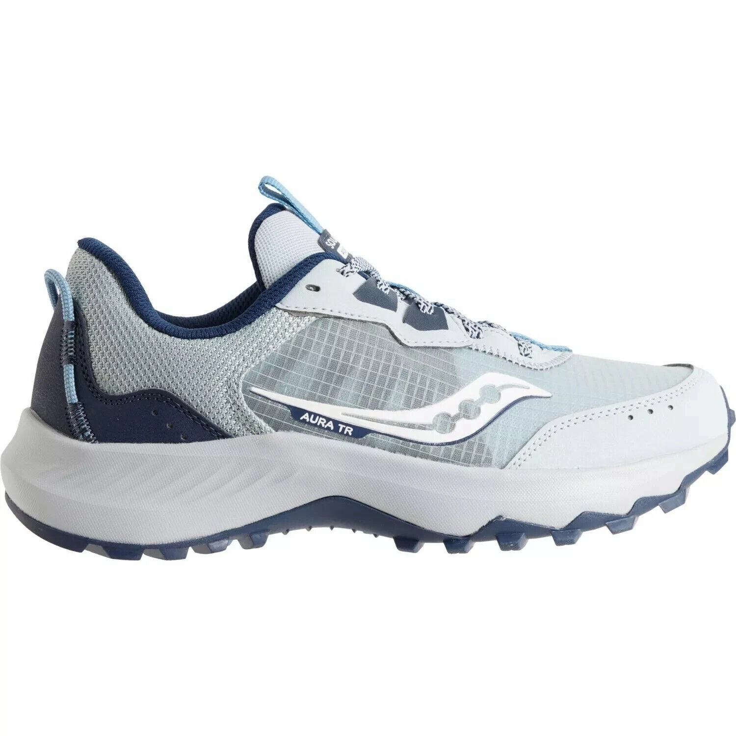 self - esteem Multi Density Insoles Saucony Aura TR S10863-115 Sneakers Women's 6.5 Gray Trail Running Shoes TF5408