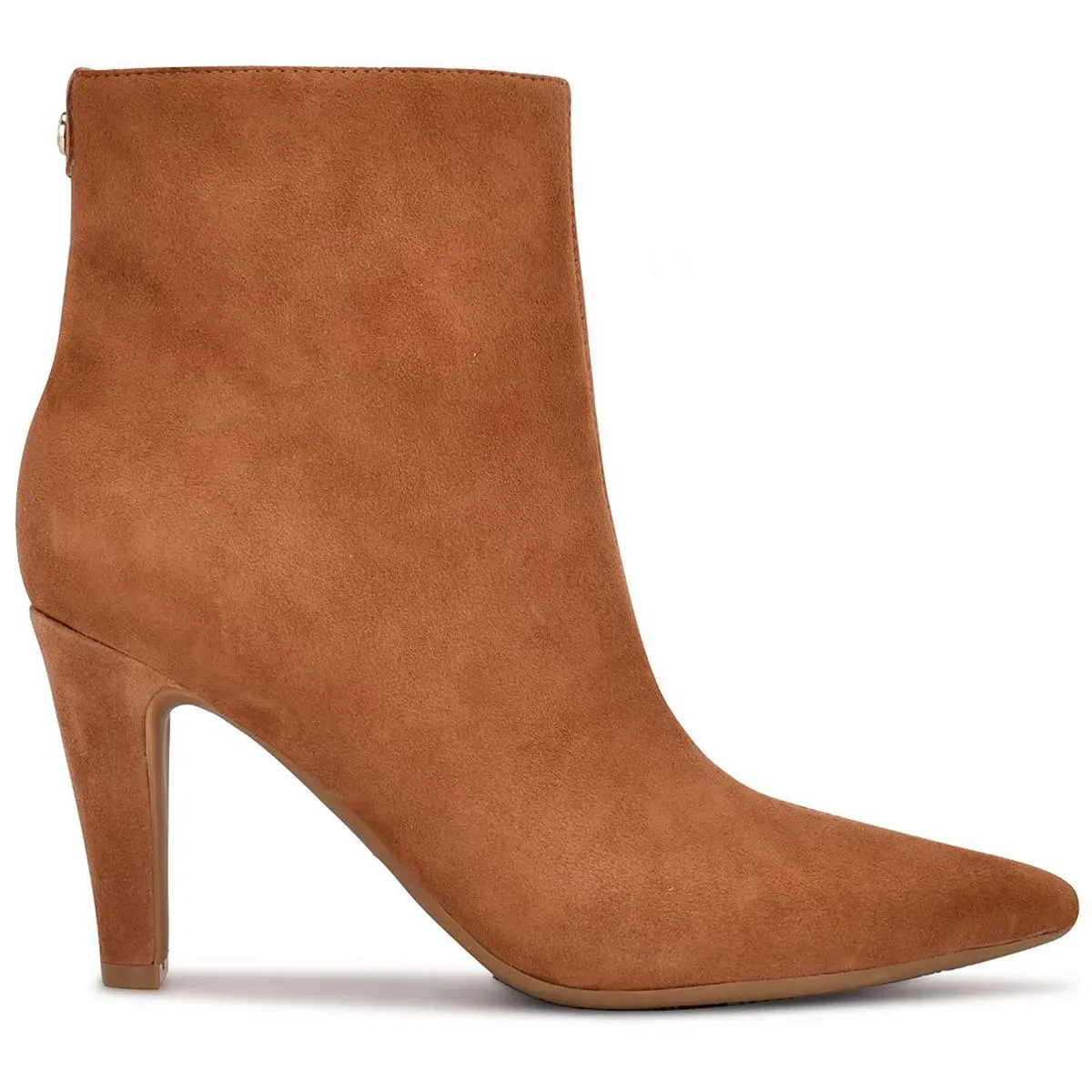 Cale 9X9 Womens Zipper Pointed Toe Ankle Boots Wine Rich Date Ready