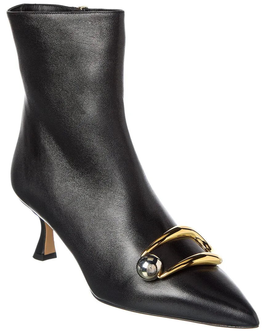 Alexandre Birman Harper 60 Leather Bootie Slip On Style Heat-resistant