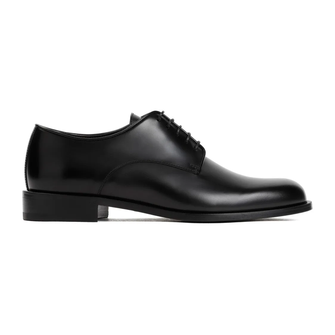 Business Look Cross Floor Black Laced Shoes