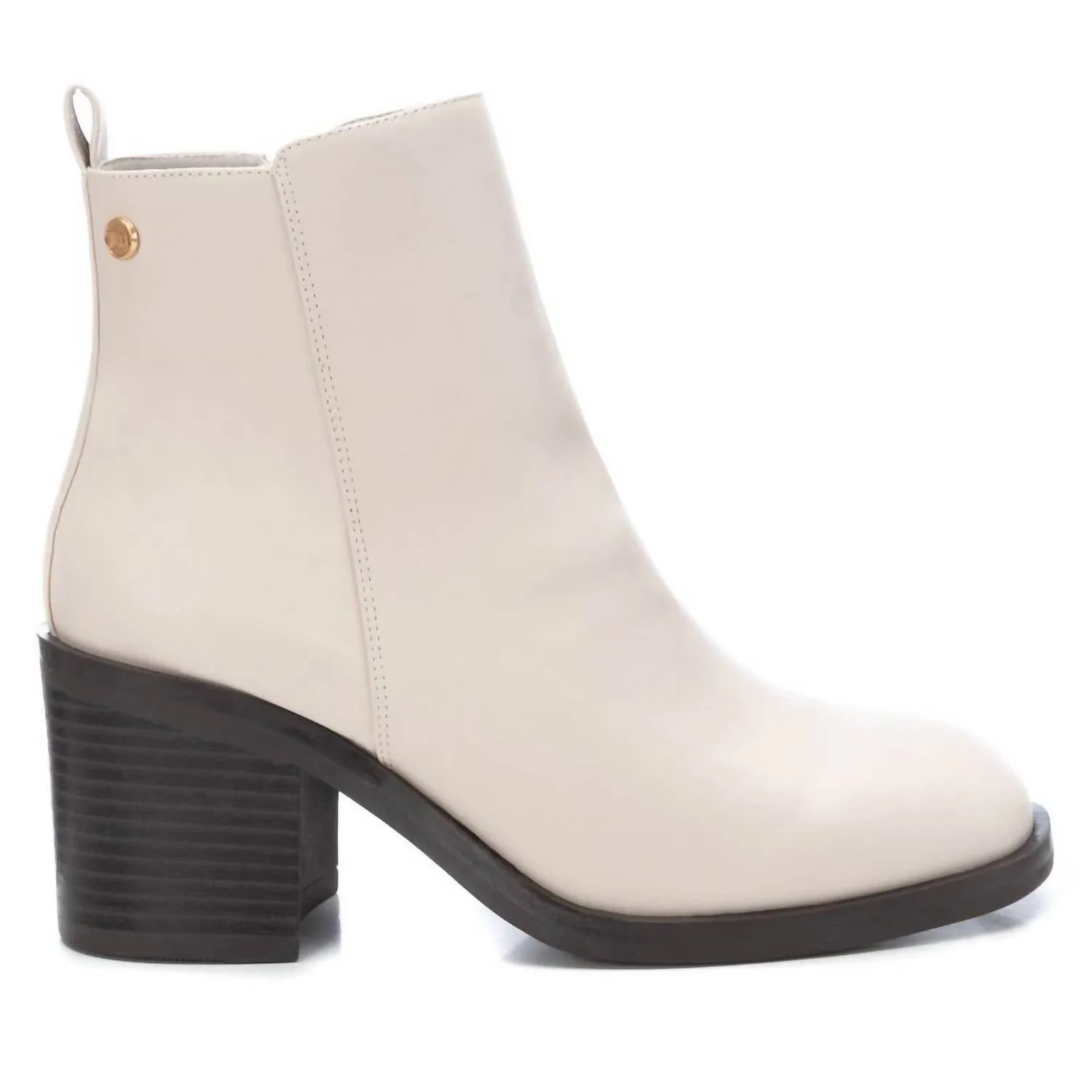 Comfortable Movement Women's Leather Booties In Ice