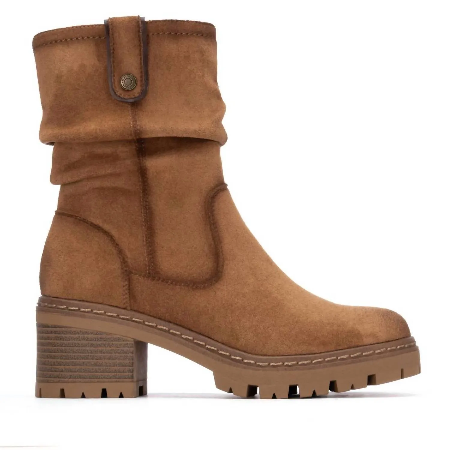 Women's Refresh 173021 Booties In Taupe Construction Worker MachineWashable