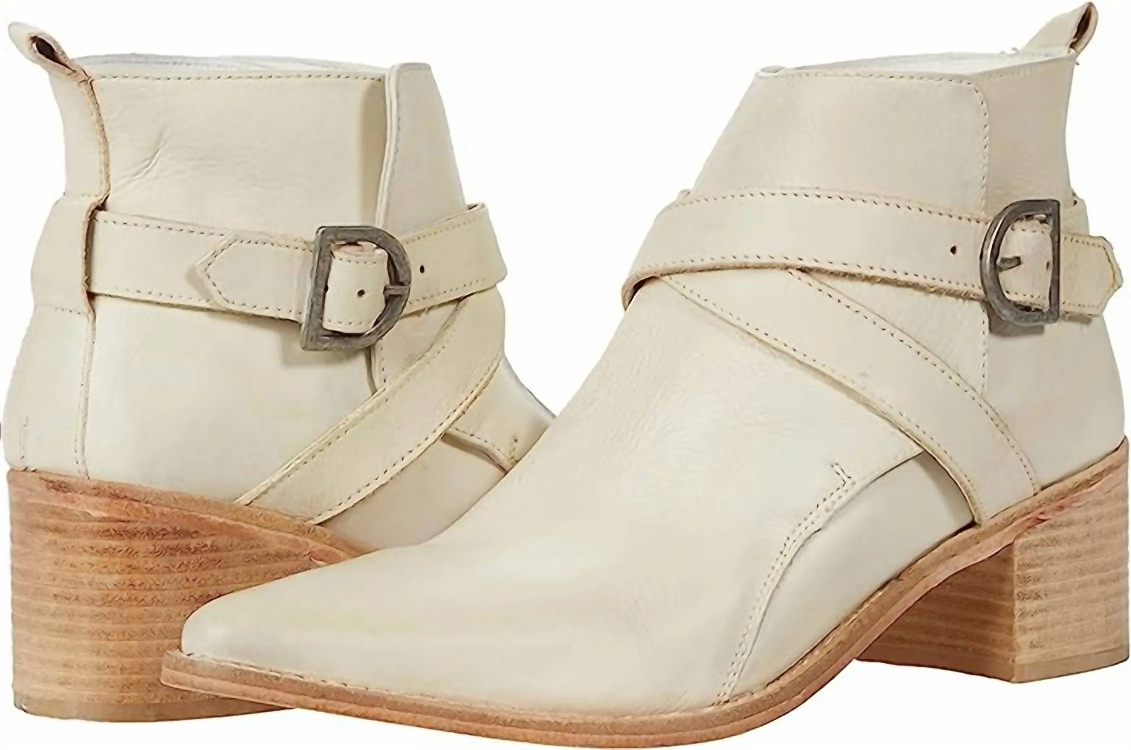 Back Loop Ankle Boot In Bone Versatile Design