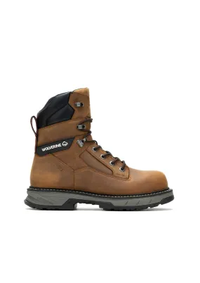 Men's Reforce 8" Composite Toe Work Boots In Cashew Beach Walk Deep Grooves