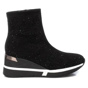 Women's Wedge Sport Booties In Black Waterproof Weekend Wanderer Fashionable