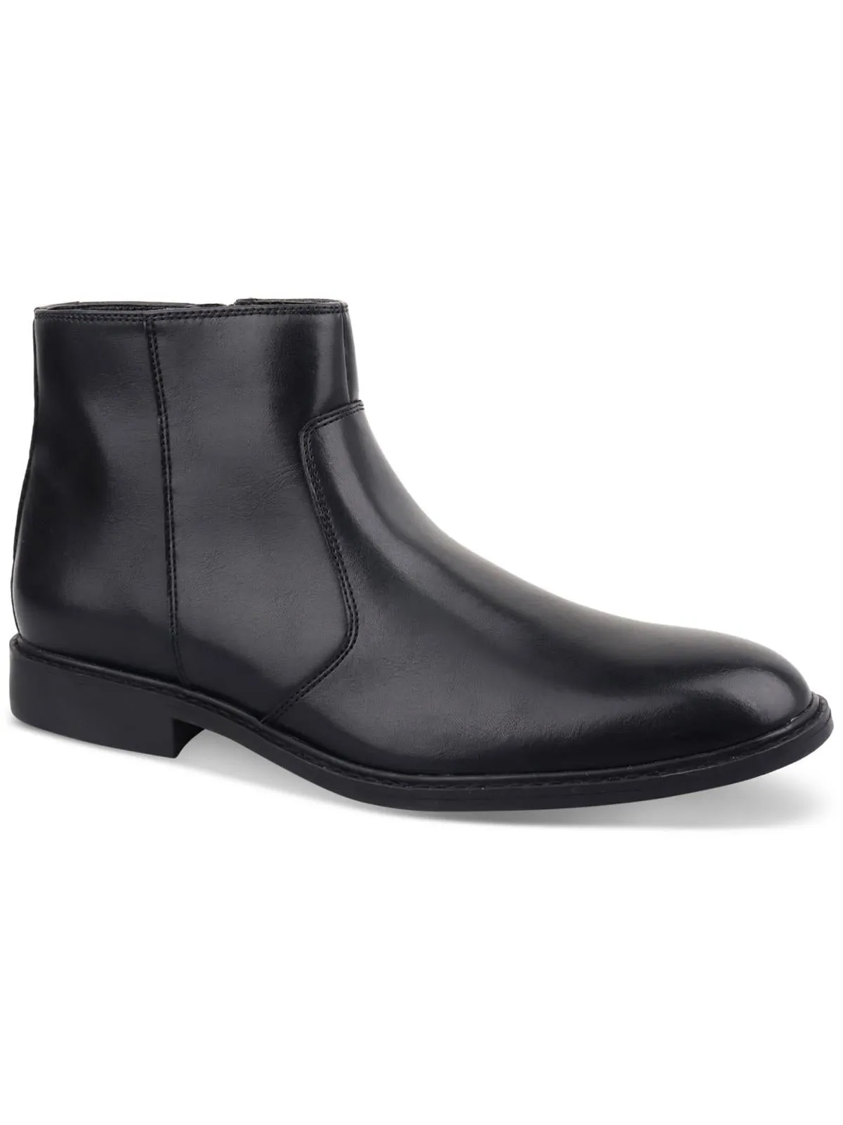 Weekend Ready All Activity LIAM Mens Faux Leather Side Zipper Chelsea Boots