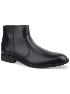 Easy Match LIAM Mens Faux Leather Side Zipper Chelsea Boots