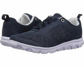 Propet TravelActiv Sneakers Women's US 6 Navy Round Toe Casual Shoes KHD1007 casual runners' footwear dry - weather shoes