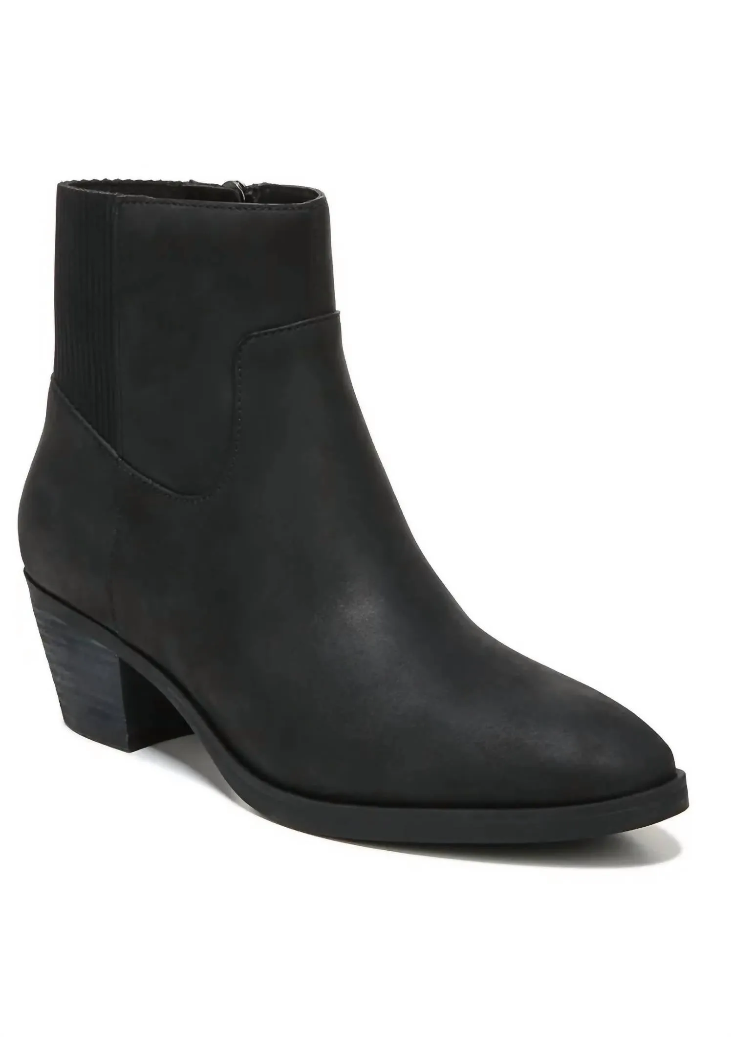 Work Utility Shantelle Waterproof Leather Bootie In Oil Black