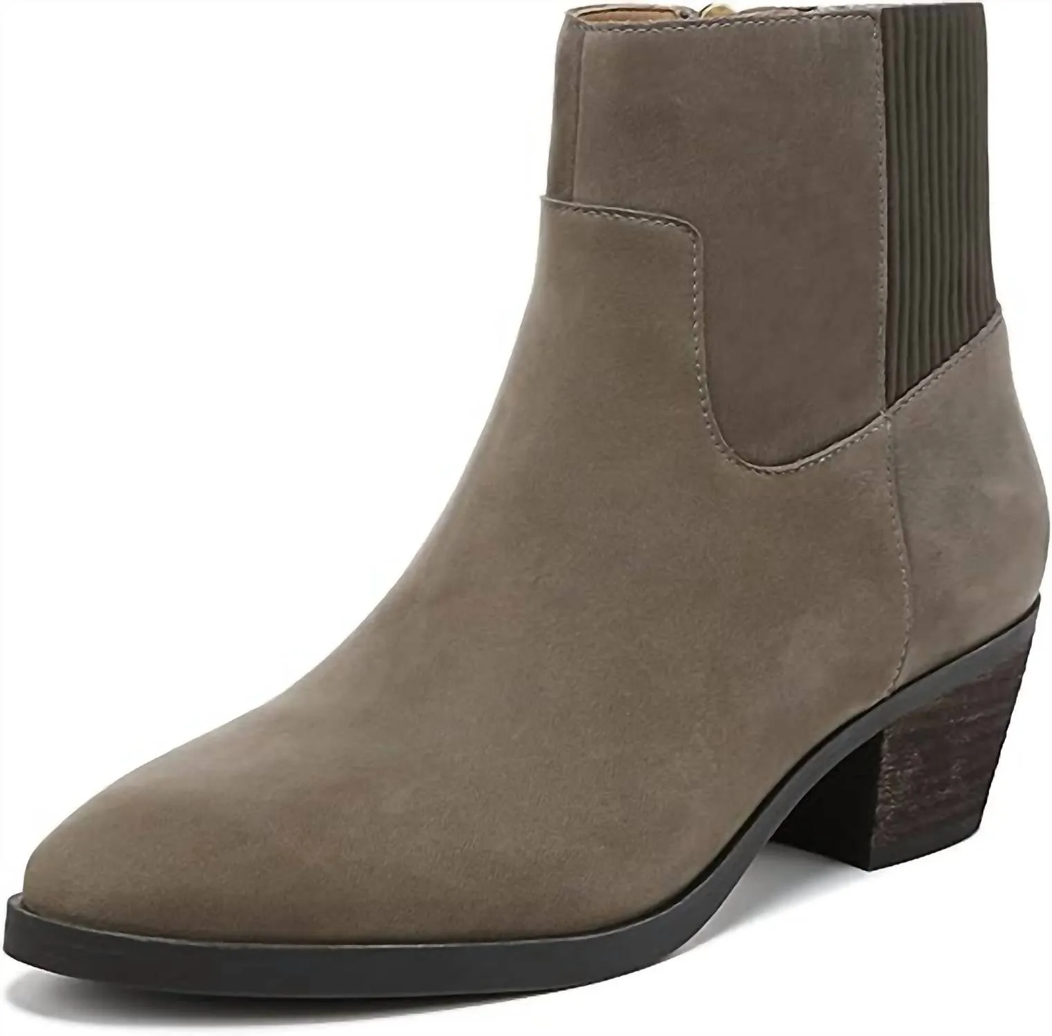 Shantelle Waterproof Leather Bootie In Stone Supportive Design