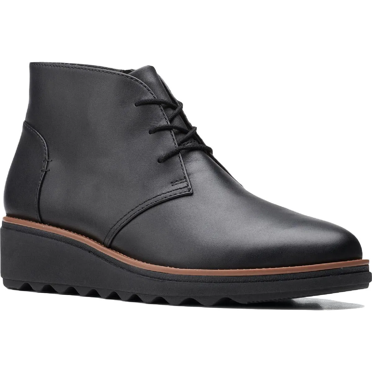 Sharon Hop Womens Leather Ankle Chukka Boots Seamless Comfort Remote Hiking Trail Strength