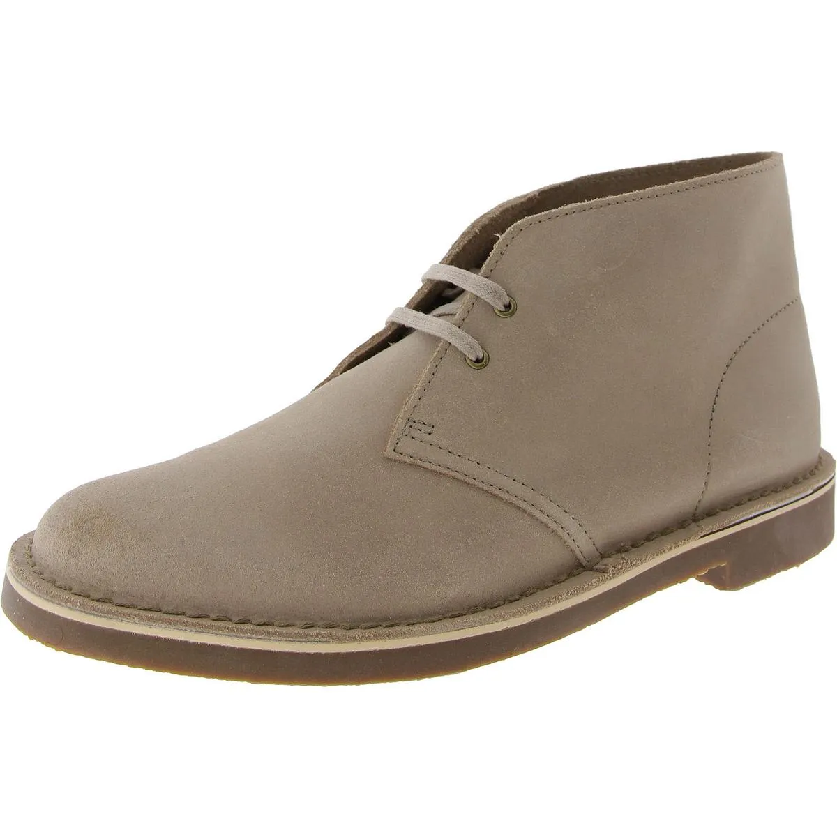 Shepton Mens Leather Lace-Up Chukka Boots Comfort Cushion