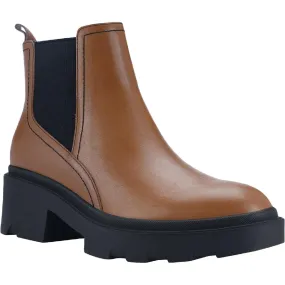 Wide Sole compression Wade Womens Leather Ankle Chelsea Boots