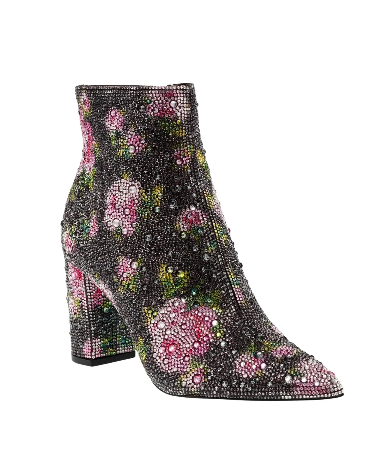 Women Cady Rhinestone Bootie In Black Floral Breathable Upper Performance Wear
