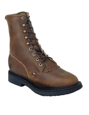 Comfy All Men's Round Steel Rated Toe - Eee Width In Aged Bark
