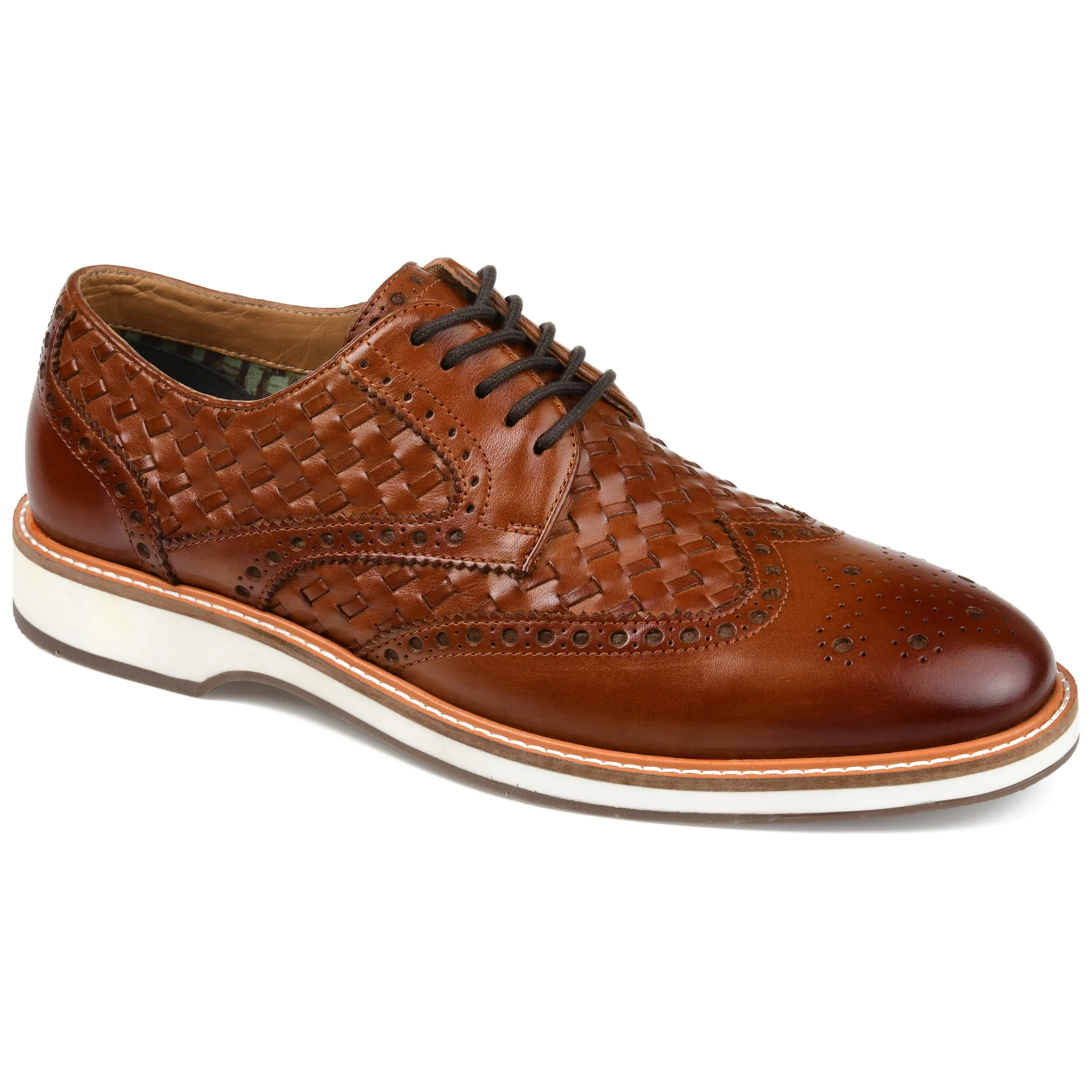 Groom Match Thomas & Vine Radcliff Woven Wingtip Derby