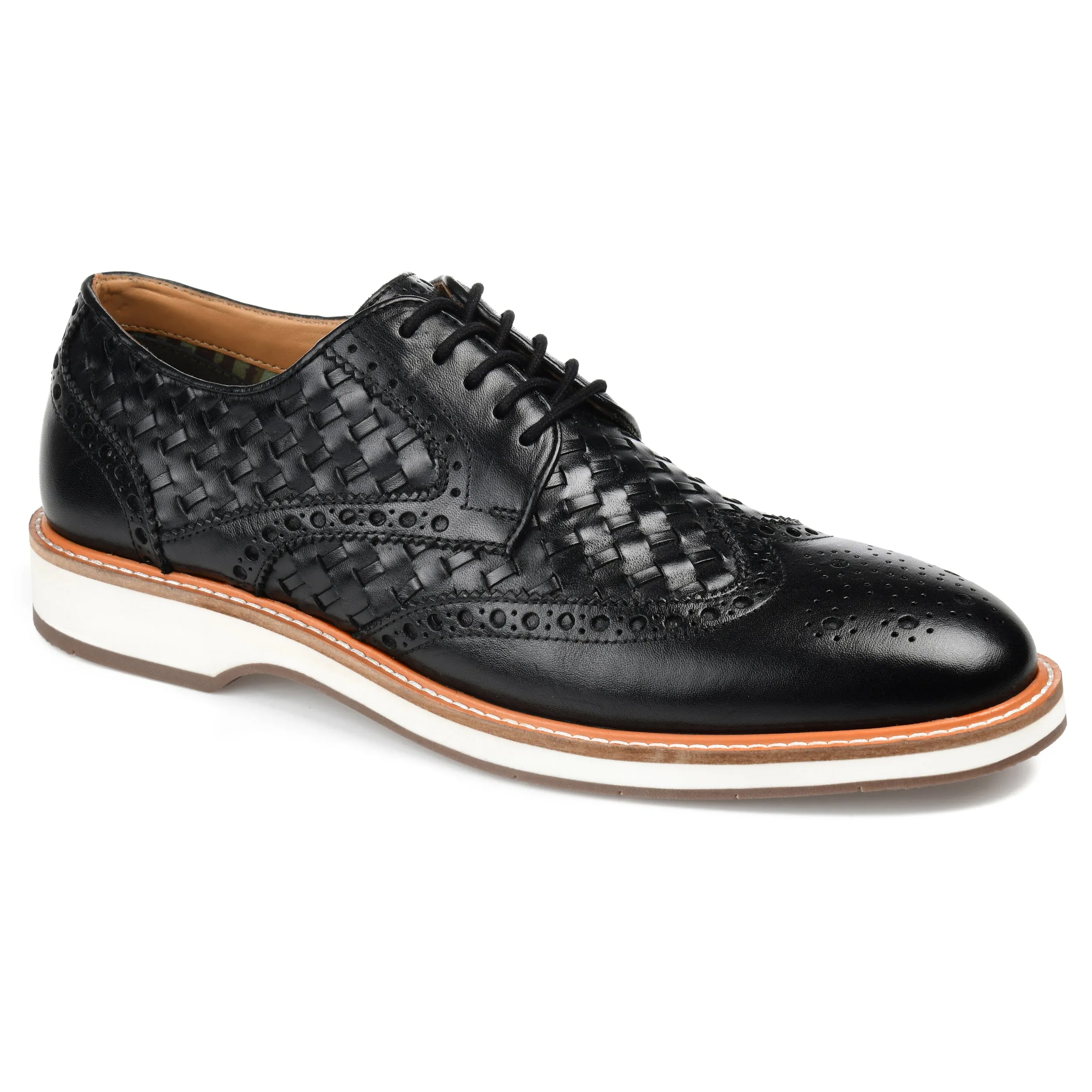 Premium Craftsmanship Dust Shield Thomas & Vine Radcliff Woven Wingtip Derby