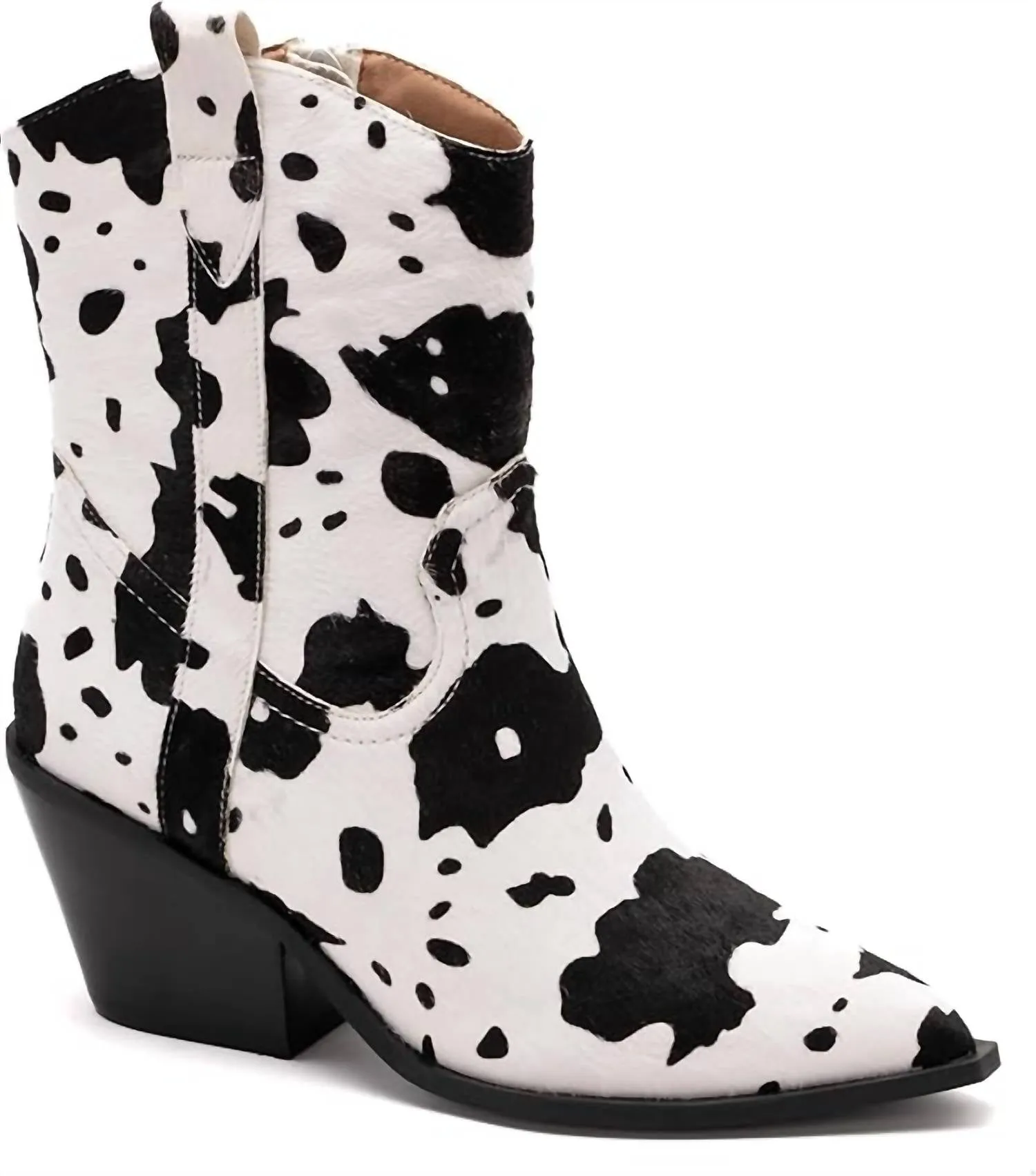 Women's Lainey Cow Bootie In Black/white Work Wear