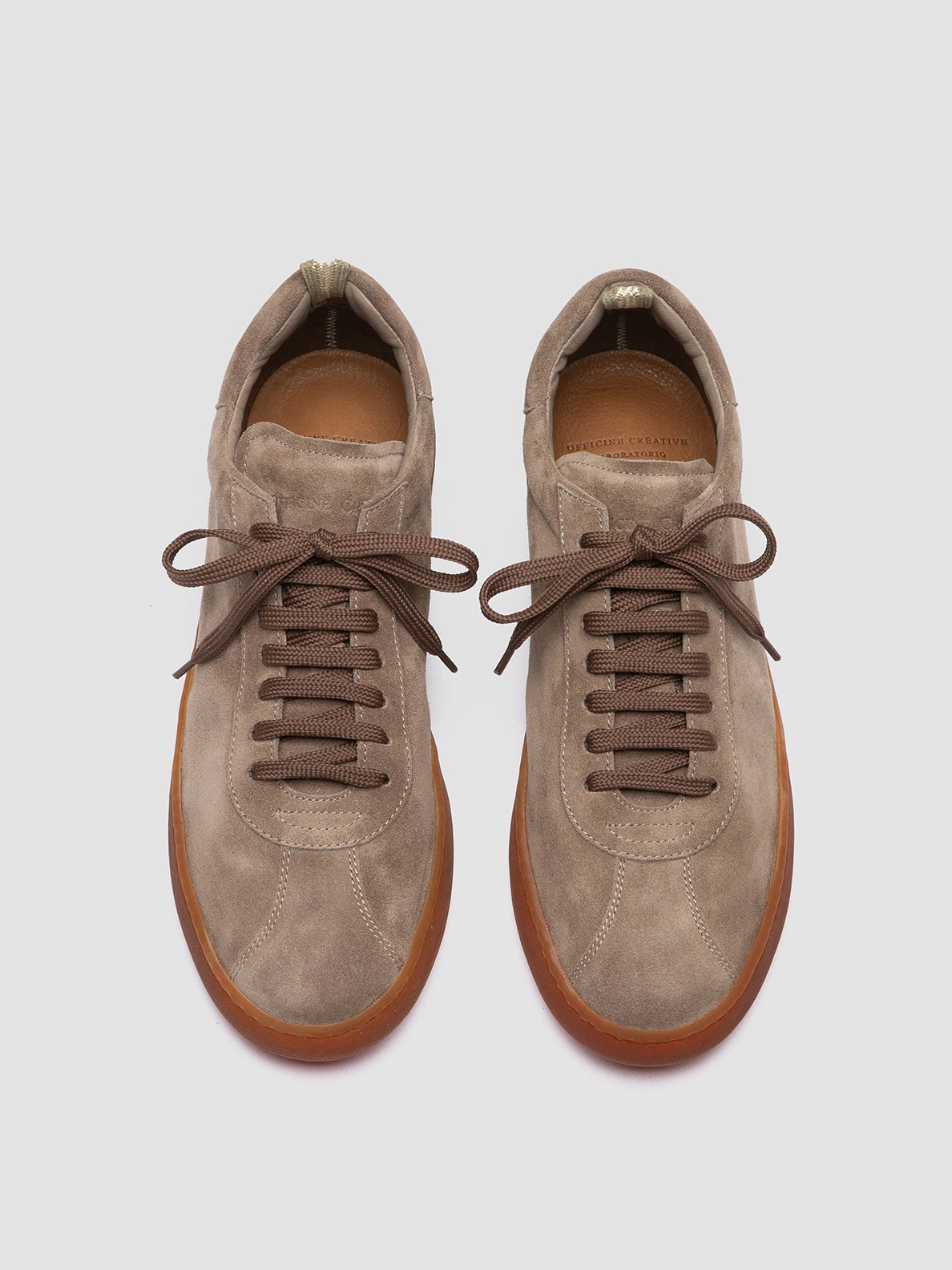 Iconic arch HALO 001 - Grey Suede Low Top Sneakers