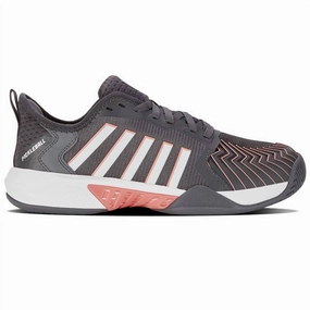 night runs Ergonomic Fit Women's Pickleball Supreme Shoes In Asphalt/white/amber