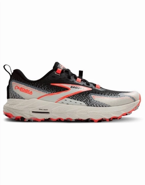 Women's Cascadia 18 Shoes In Black/blue Wash/ Flame aerobic exercise shoes Competitive