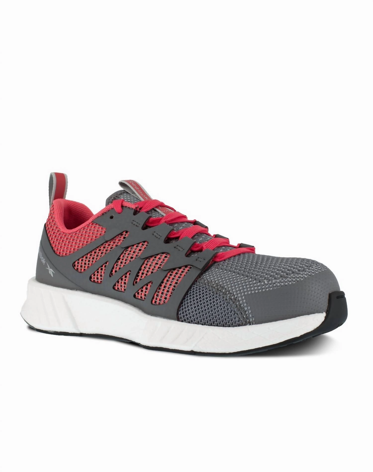 toe box support Women's Fusion Flexweave Athletic Work Shoe - Medium Width In Grey