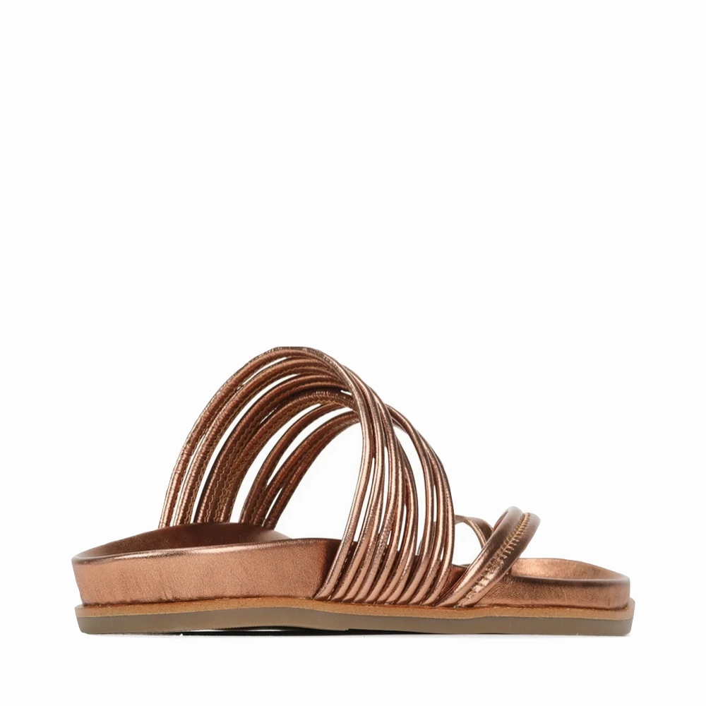 Lounge Wear Perfect Match EOS Women's Carmella Toe Loop Sandal in Copper