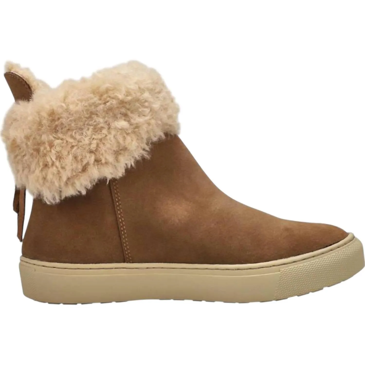 Wide Range Women's Devon Boots In Draft Suede/teddy Fur