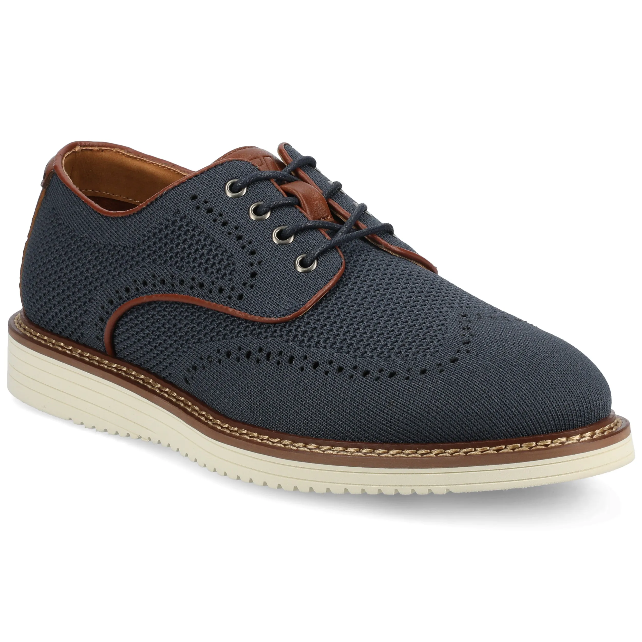 Durable Stitchdown Method Leather Lining Vance Whitaker Casual Knit Hybrid Wingtip Dress Shoe