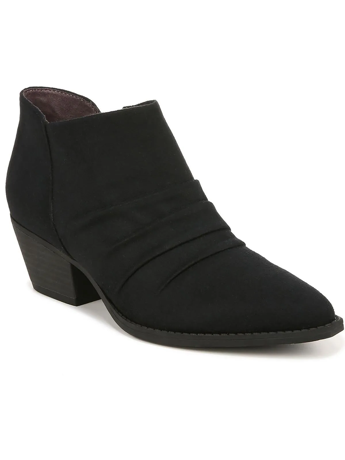 Reba Womens Faux Suede Ruched Booties City Trek