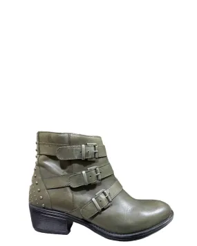 Women's Sparta Ankle Boots In Grey Elastic Collar