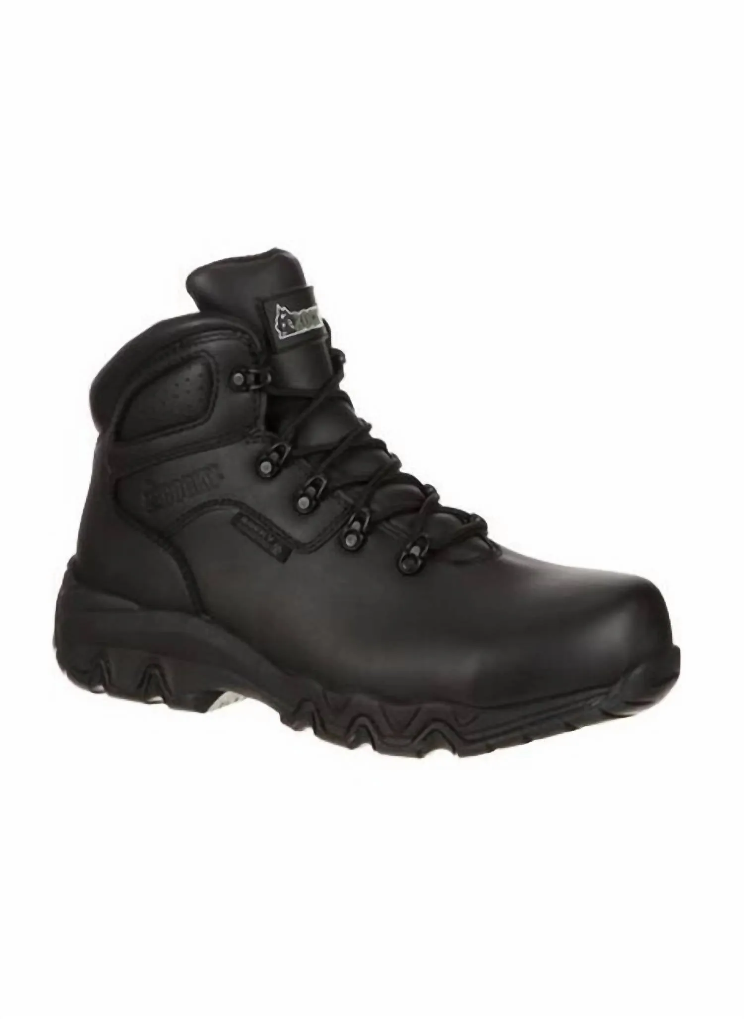 Men's Bigfoot Composite Toe Waterproof Work Boot - Extra Wide In Black Breathable Windy Weather
