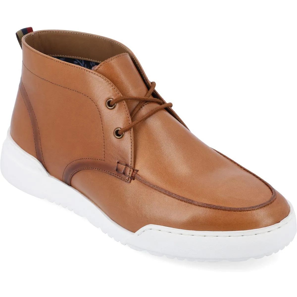 Mens Solid Leather Chukka Boots Open Toe Support Cushion