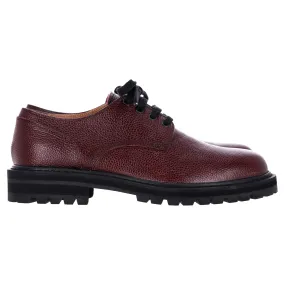 Instant Fit Shoes Dries Van Noten Lace-Up Derby Shoes in Burgundy Leather