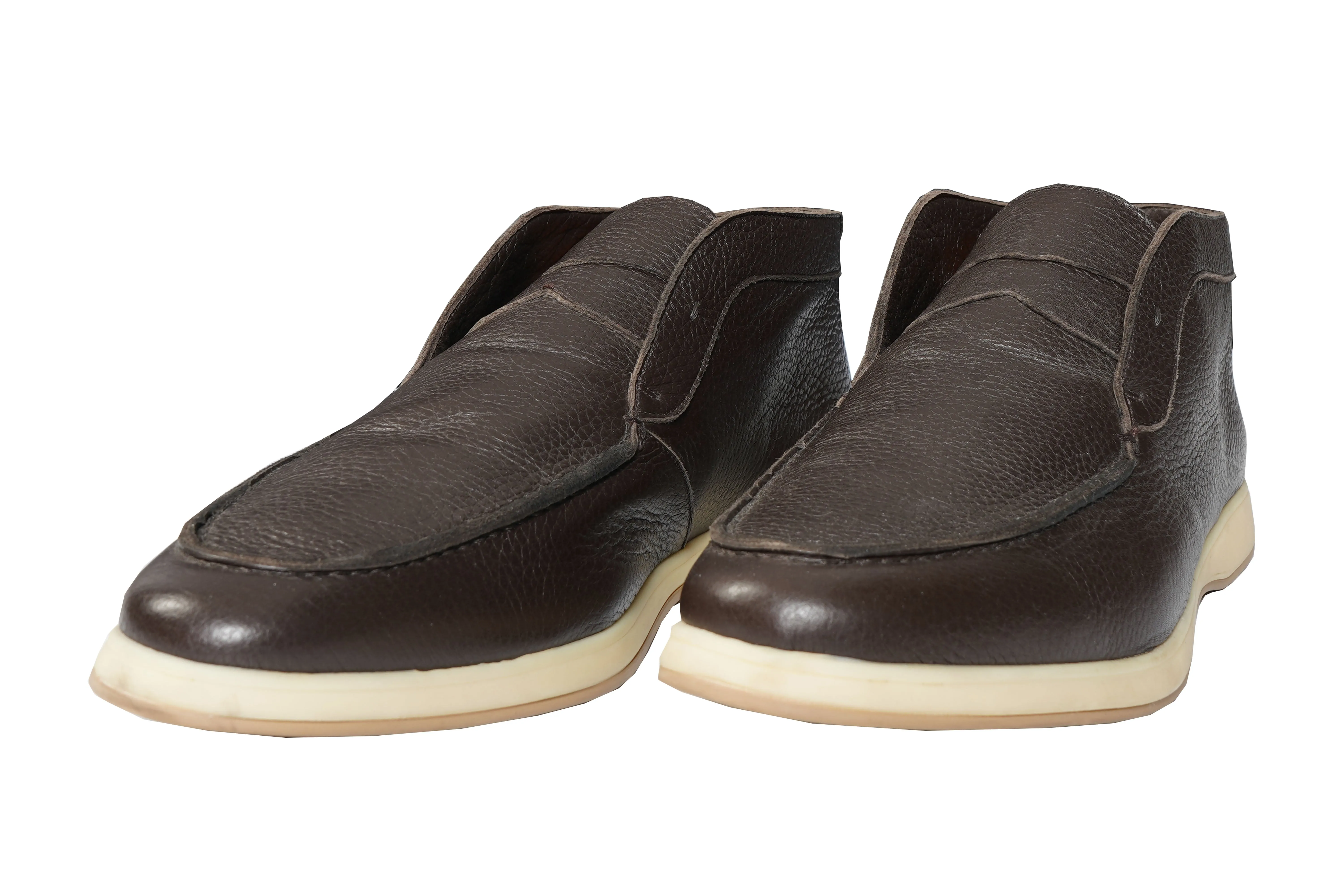 Walk in Comfort Andrea Ventura Leather High Penny Loafers