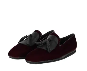 Indoor style Foot Free Slip Salvatore Ferragamo Men's Velvet Tassel Loafer